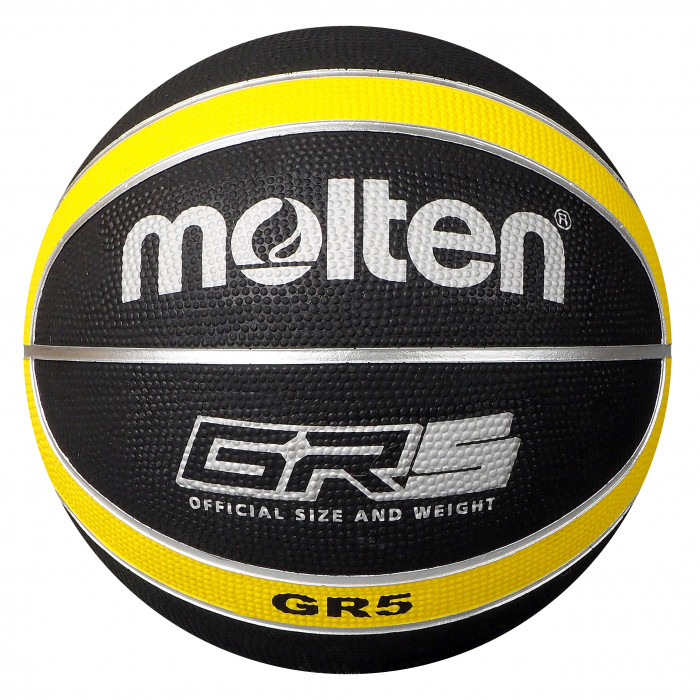 Molten BGR-GK Black Yellow Basketball BGR5-KY Main Front Image