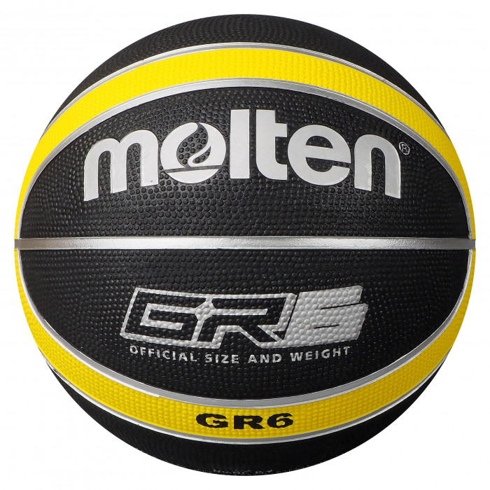 Molten BGR-GK Black Yellow Basketball BGR6-KY Main Front Image