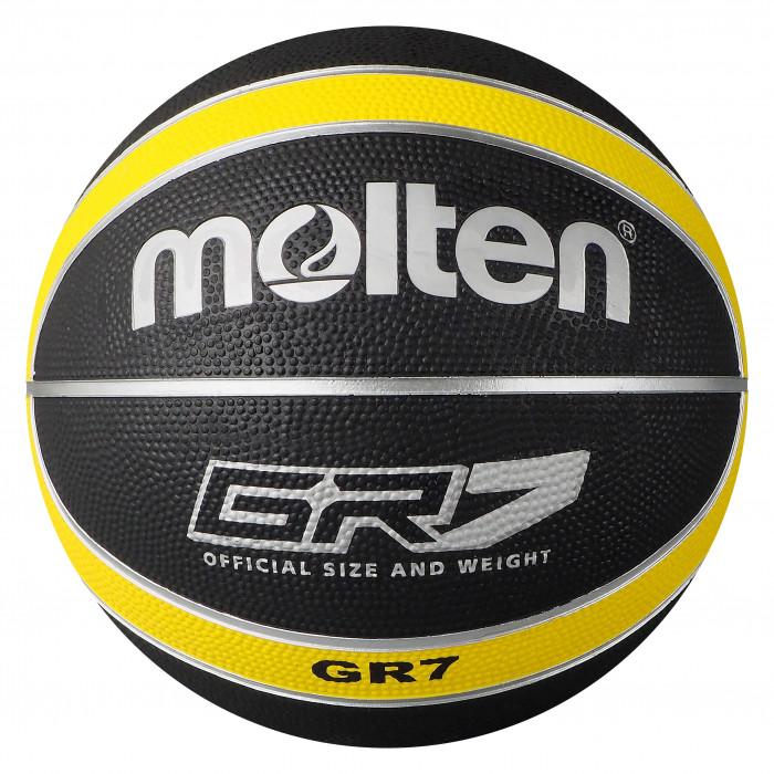 Molten BGR-GK Black Yellow Basketball BGR7-KY BGR6-KY BGR5-KY Main Front Image